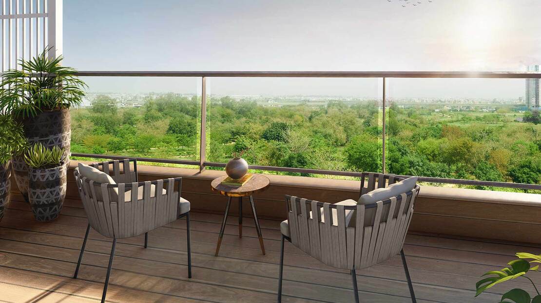 DLF One Midtown Balcony