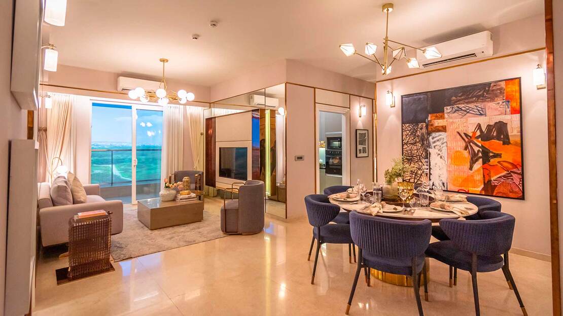 DLF One Midtown Living Area